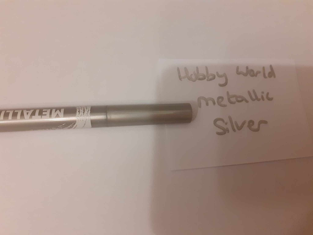 Zelebs in shed CHOOSE YOUR MARKER hobby World METALLIC SILVER