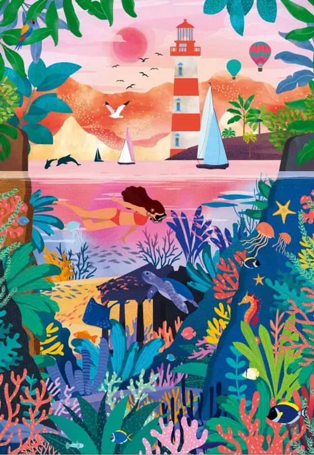 Puzzle Fonds Marins Colorés