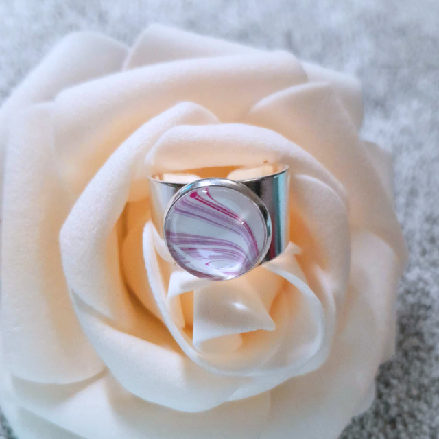 CANDY PINK - Bague - Large argentée