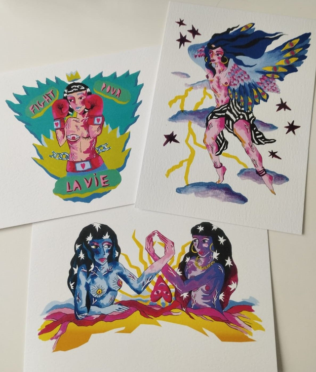 Mimi Bang Prints A5 [Lot de 3 prints]