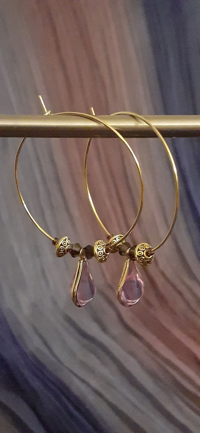 Kör Boucles d'oreilles créoles parme