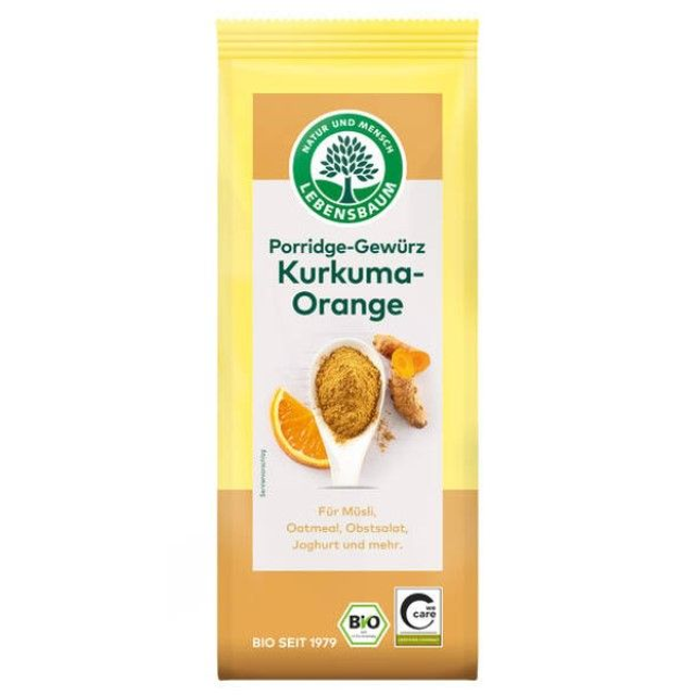 Lebensbaum Kurkuma-Orange Porridge Gewürz 50g Packung