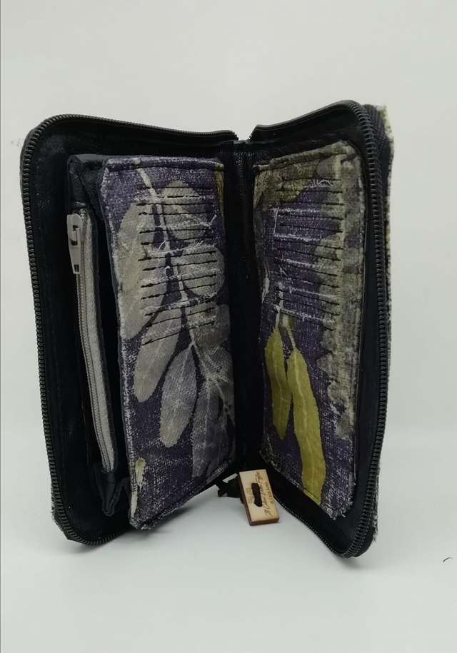 Muschio-Portafoglio Artigianale In Pelle