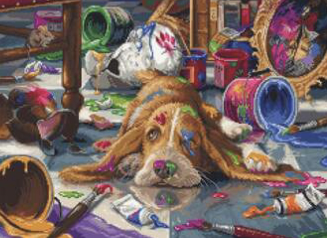 Picasso’s Colours cross stitch kit by Luca-s