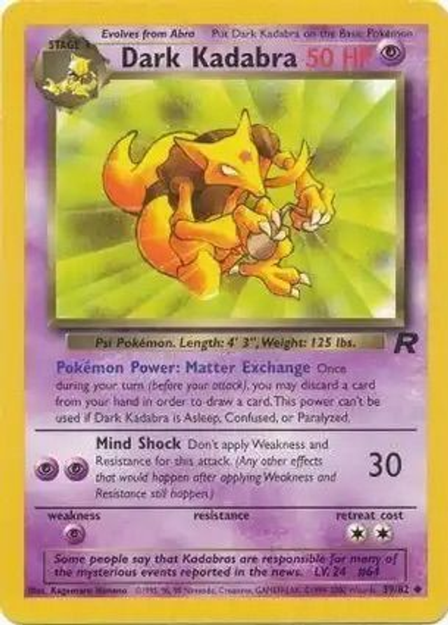 Dark Kadabra - 39/82 (Team Rocket Unlimited)
