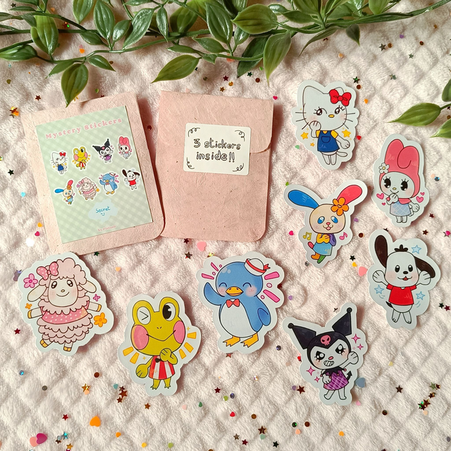 Mystery stickers Sanrio x Animal Crossing
