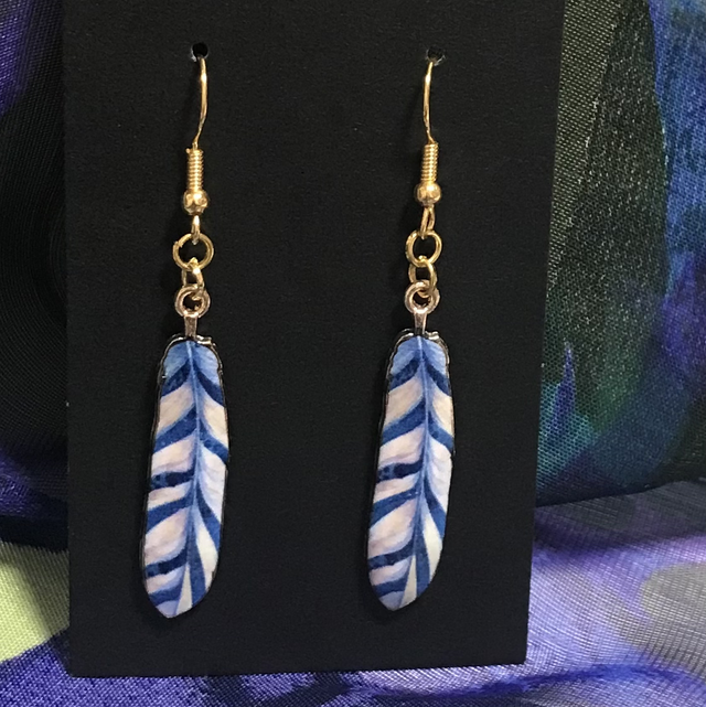 Blue Dangling Earrings - BLDE49