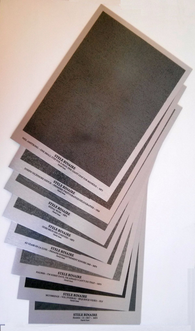 Stèle Binaire Aluminium