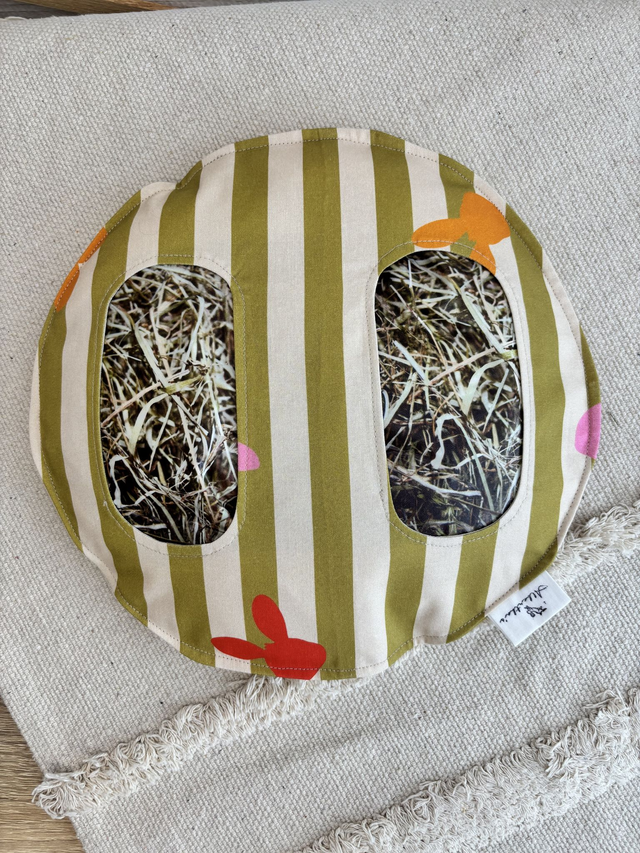 Sac à foin de sol Albertha&#039;s &quot;rayures&quot; - 2 ouvertures