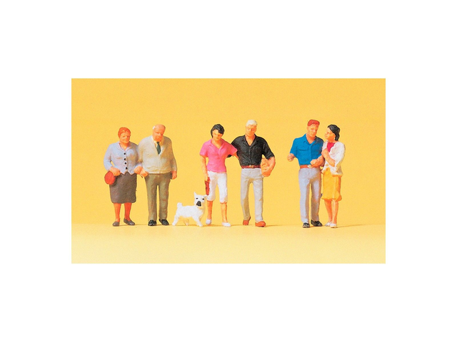 couples avec chien Preiser 10527 H0