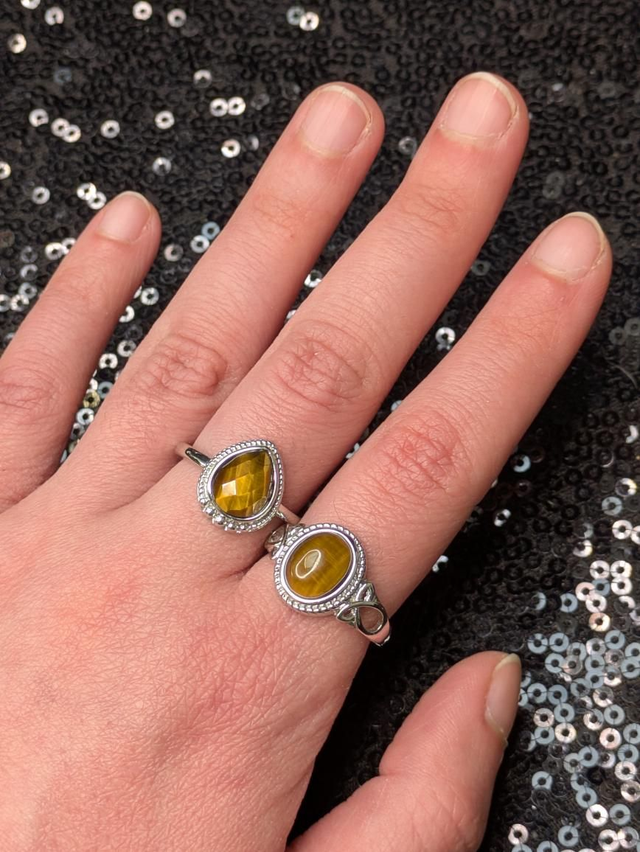 Bague œil de tigre 