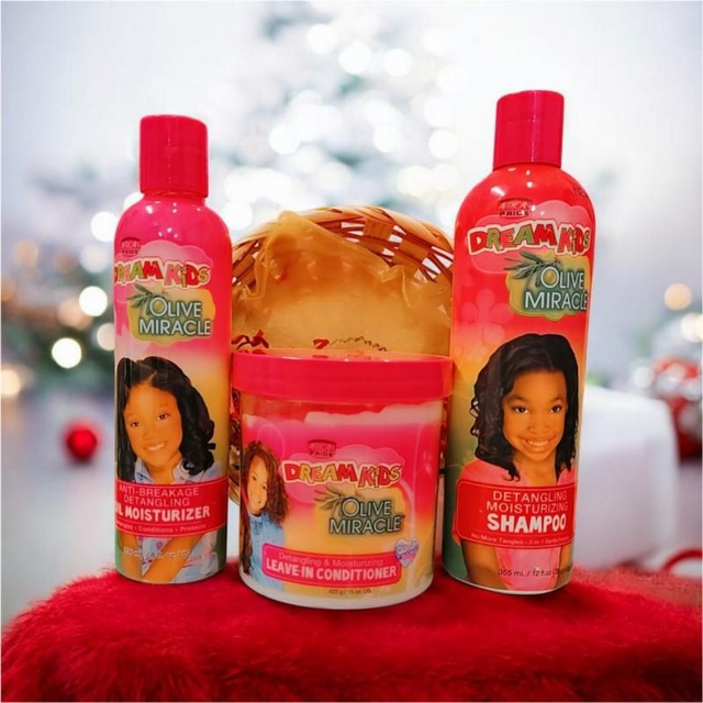African Pride Dream Kids Olive Miracle Hair Care Gift Set 