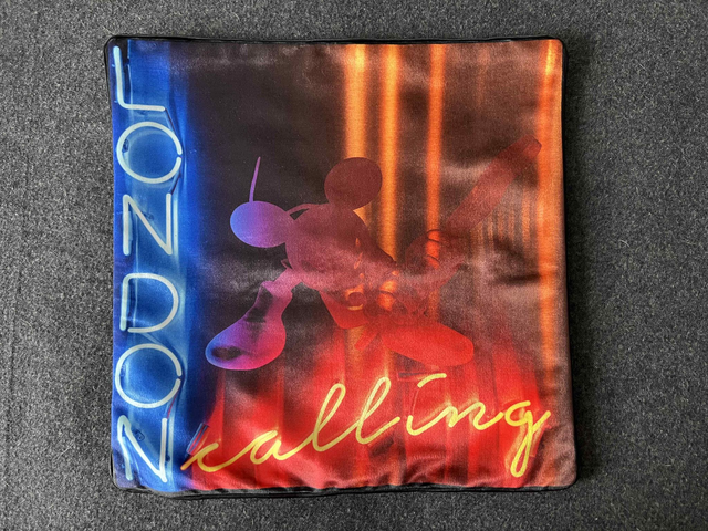 LONDON CALLING - Pop Art cushion cover by Henry Chebaane