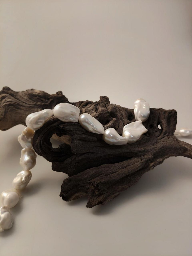 Collana in Perle Barocche a Goccia 18mm a Scalare – Argento 925 | Corals Waves