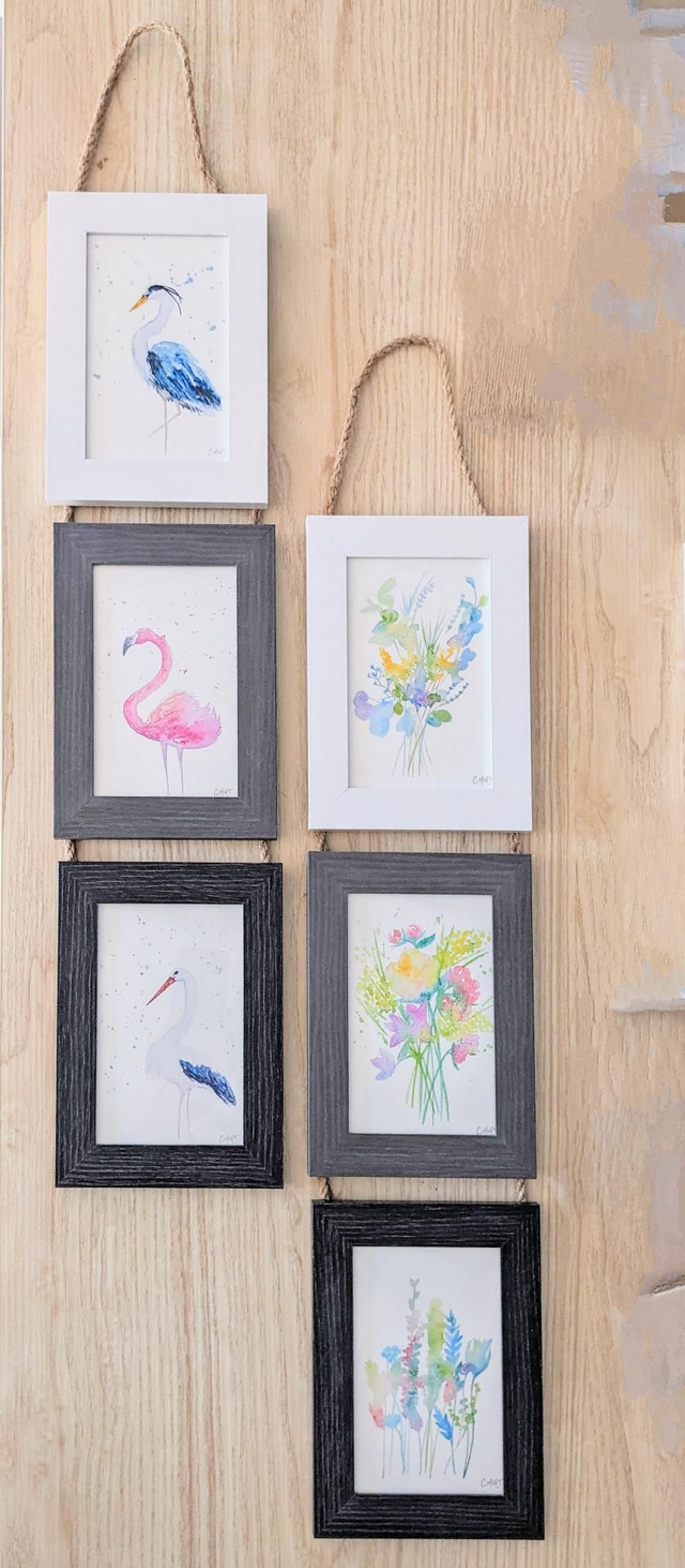 Pêle-mêle 3 cartes illustrées, cartes au choix