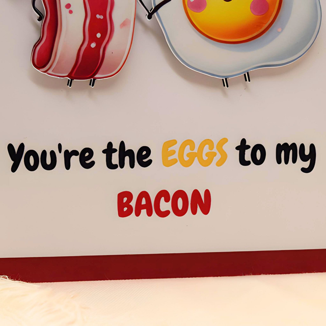 Eggs ’n’ Bacon Card | Playful Valentine’s, Anniversary or Just Because Card