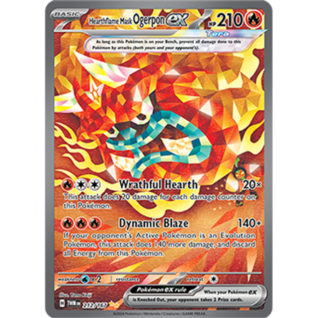 Twilight Masquerade: Hearthflame Mask Ogerpon ex 212/167