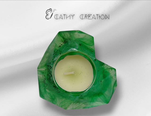 Petit bougeoir coeur