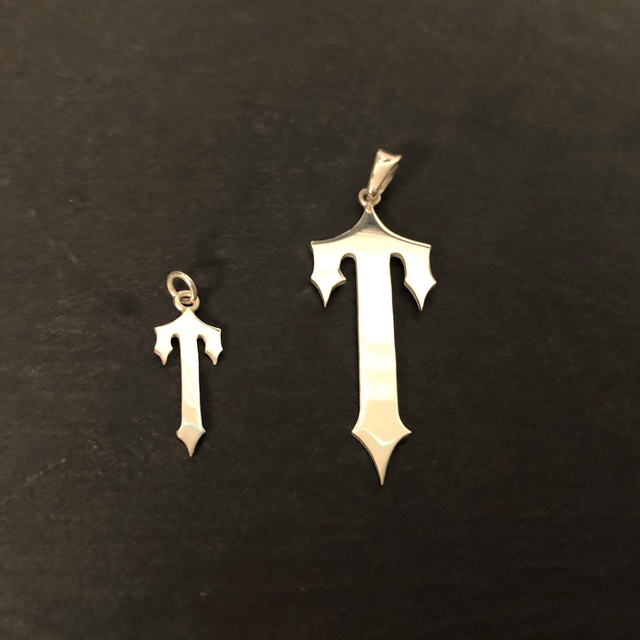 2cm Trapstar pendant and chain handmade sterling silver 