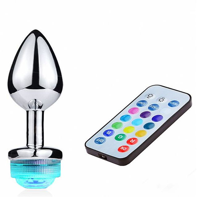 Plug Anal com Luz Led de 13 Cores