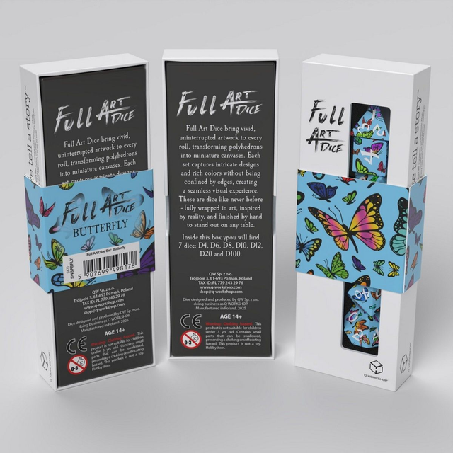 Full Art Dice Set: Butterfly