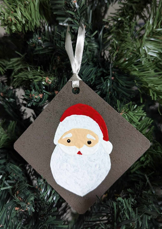 Tête père Noël 2024