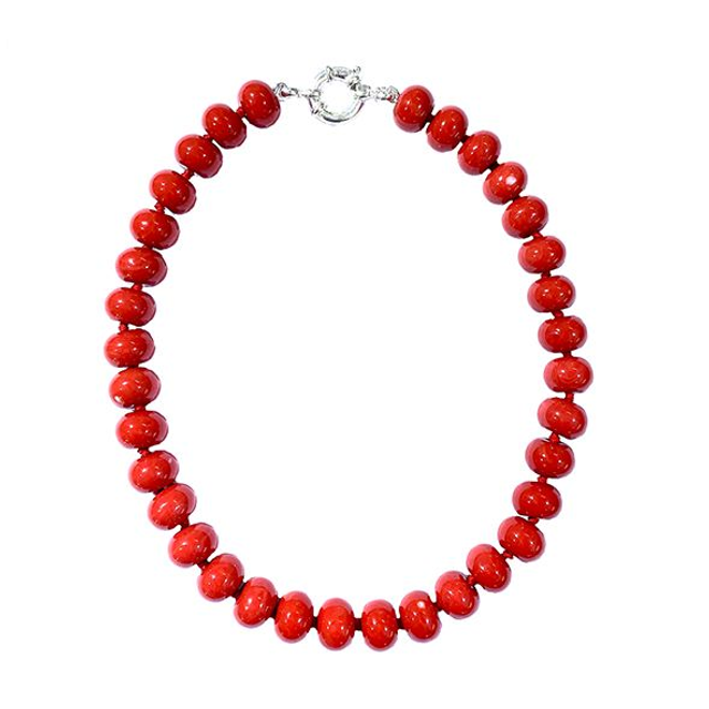 Collana girocollo in pasta di corallo