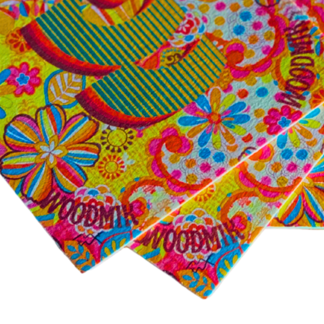 Sous-Bock WMK retro hippie flower