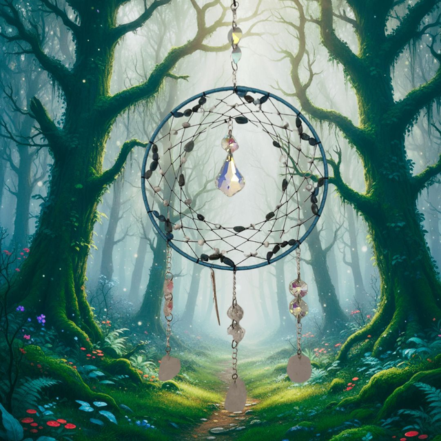 Attrape-Soleil en Apatite et Howlite