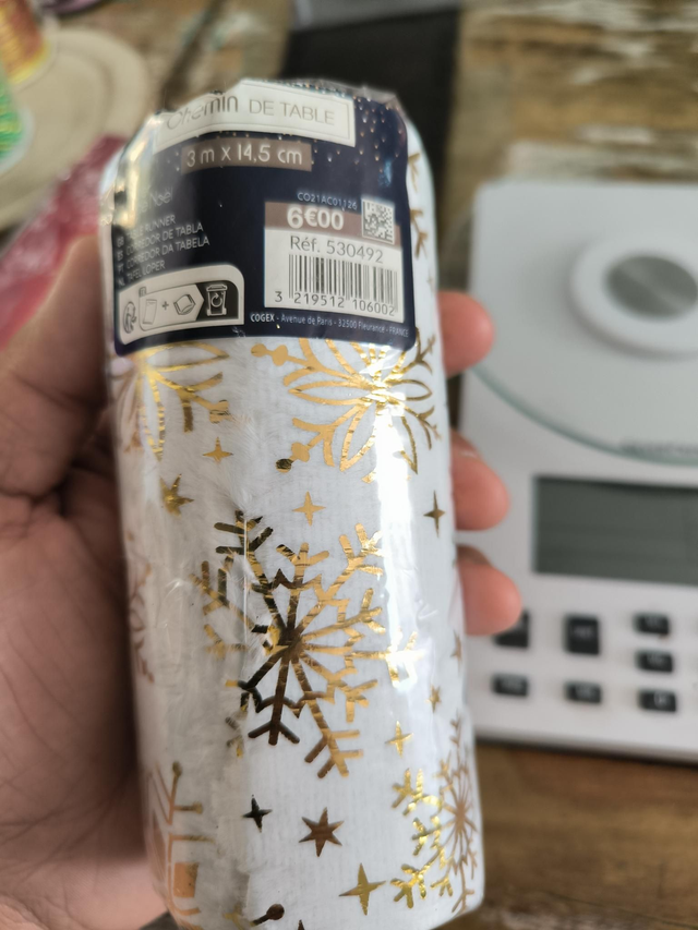 CHEMIN DE TABLE 3 M X 14,5 CM