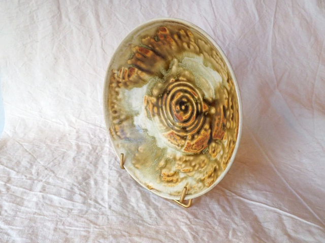 Coupe - pièce unique / émail de cendres de chêne