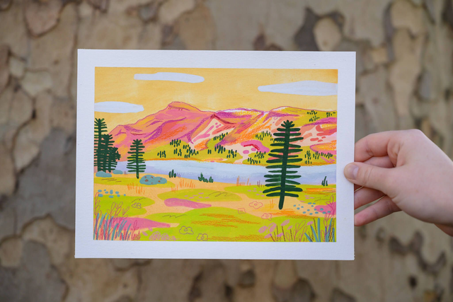 yellow landscape original