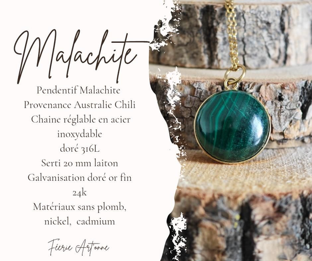 Pendentif Malachite 