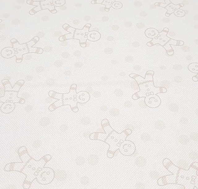 Gingerbread Man Novelty Aida, available in 8ct, 11ct, 14ct, 16ct,18ct
