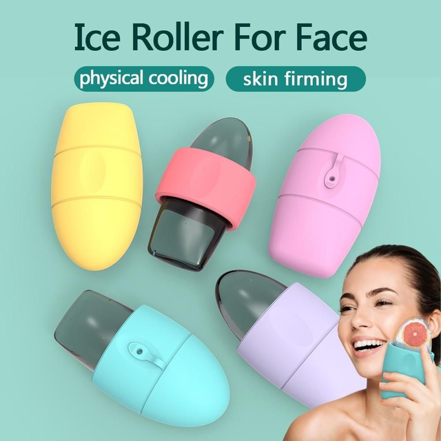 Silicone Ice Facial Roller – Cooling Face Massager
