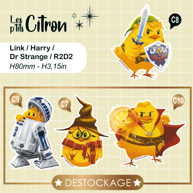 Stickers : Les P'tits Citron - geek