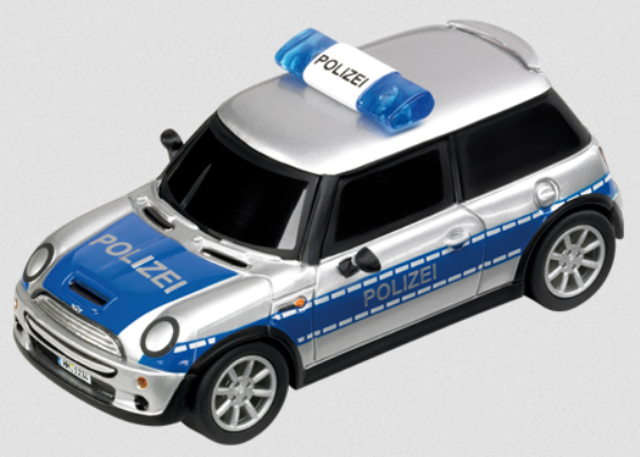 Pull Speed speelgoed auto - MINI Cooper S Polizei