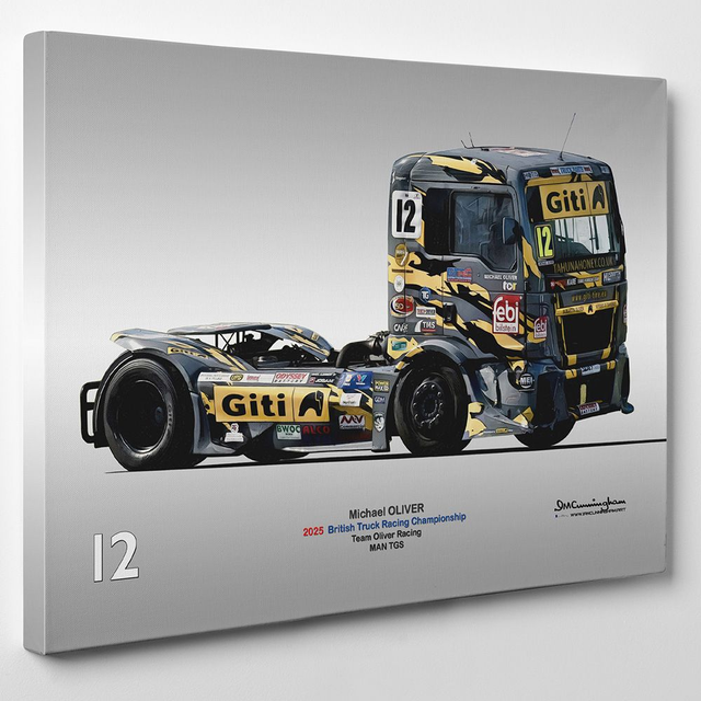 C251012 Micahel Oliver #12 BTRC 2025 Man TGS Team Oliver British Truck Racing Champioship