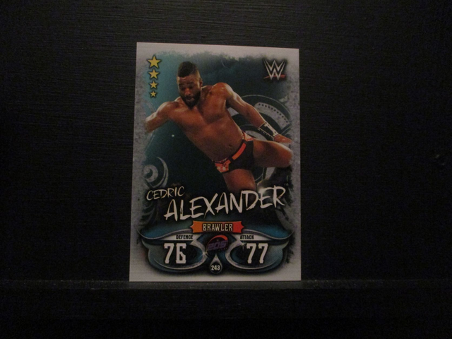 Cedric Alexander - W 205 Live Slam Attax Live Original Trading Card #243
