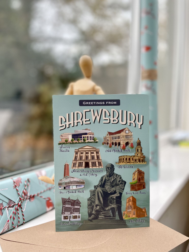 Shrewsbury Greeting Cards - BIG