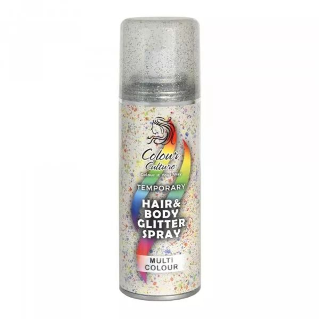 Colour Culture: Hair &amp; Body Glitter Spray - Multi 125ml
