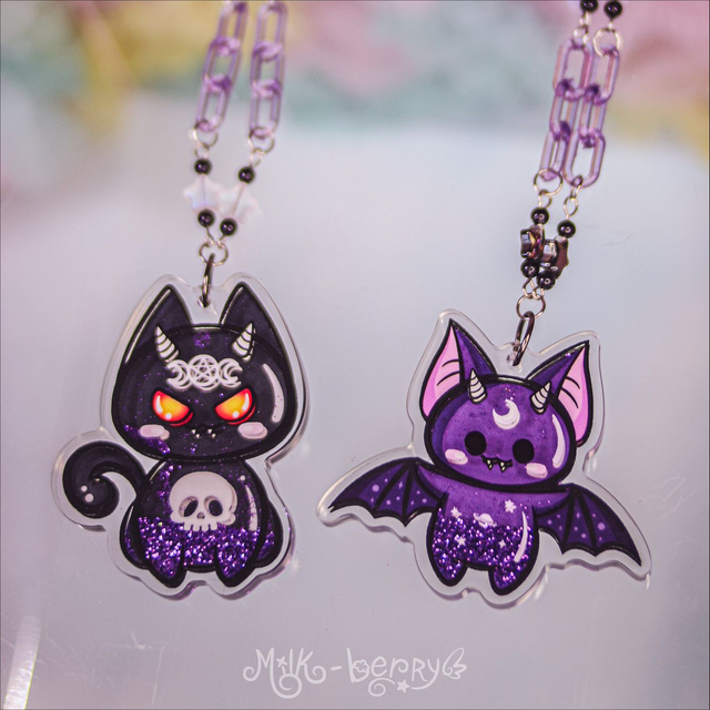 Collier Shaker à paillettes Bat &amp; Cat