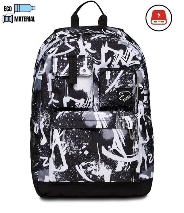 ZAINO Seven THE DOUBLE PRO POCKETS ESTENSIBILE CON POWERBANK