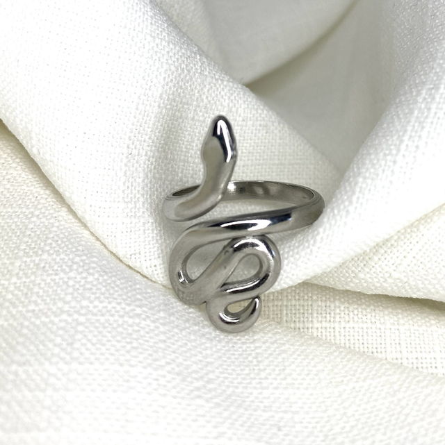 Bague Serpent argenté 