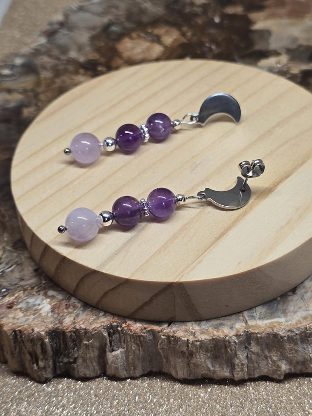 Boucles d'oreilles Améthyste