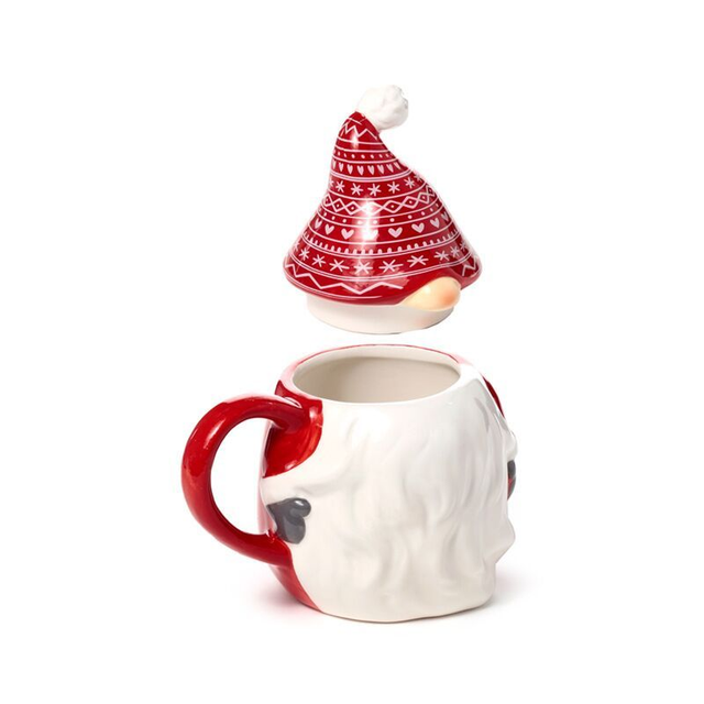 Mug avec Couvercle - Lutin de Noël Scandi