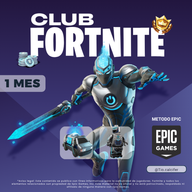 Club Fortnite Epic 1 mes