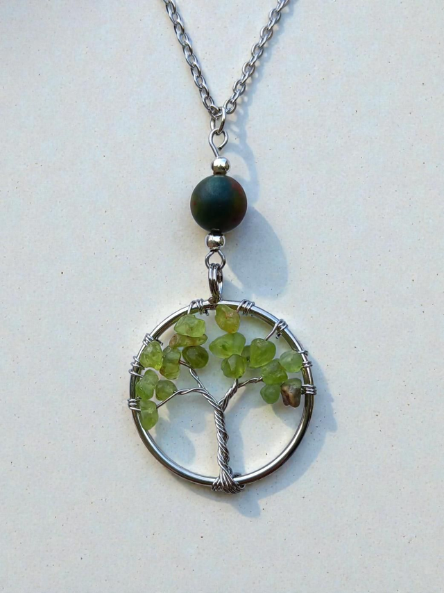 Bloodstone and Prehnite Necklace