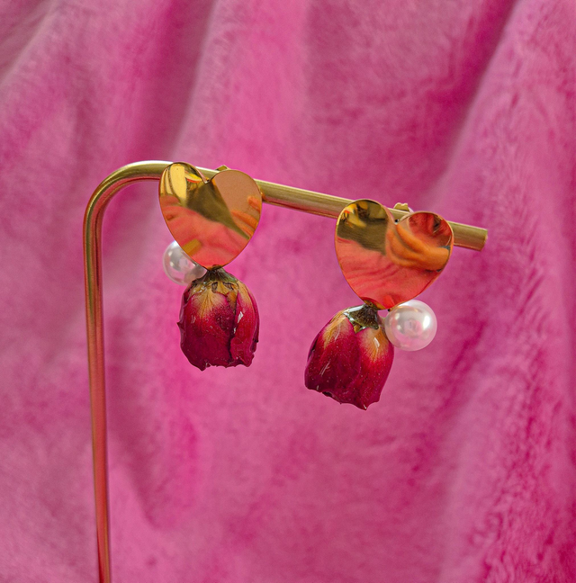 Collection Saint Valentin : Boucles D&#039;oreilles Belle