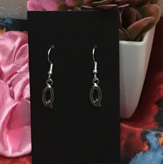 Silver Dangling Earrings- SDE-Q